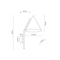 Бра TK Lighting 11088 CONO BROWN a070964