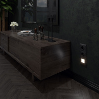 Встраиваемая LED подсветка Werkel черный WL08-BL-03-LED