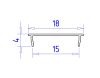 Алюминиевый накладной профиль Ambrella Light Alum Profile GP1600BK