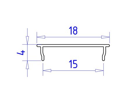 Алюминиевый накладной профиль Ambrella Light Alum Profile GP1600BK