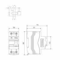 Устройство защитного отключения 1P+N 40 A 30 mА АС 6 kА W912P406 Werkel