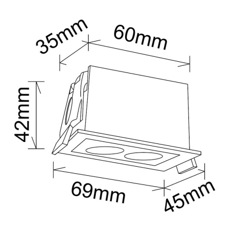 Встраиваемый светильник Mantra Blau 9128
