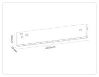 Трековый магнитный светильник с переключателем цв. темп. Ambrella Light GL2334
