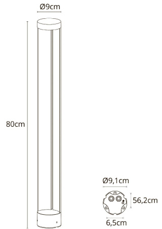 Ландшафтный светильник Arte Lamp New York A1680PA-1BK