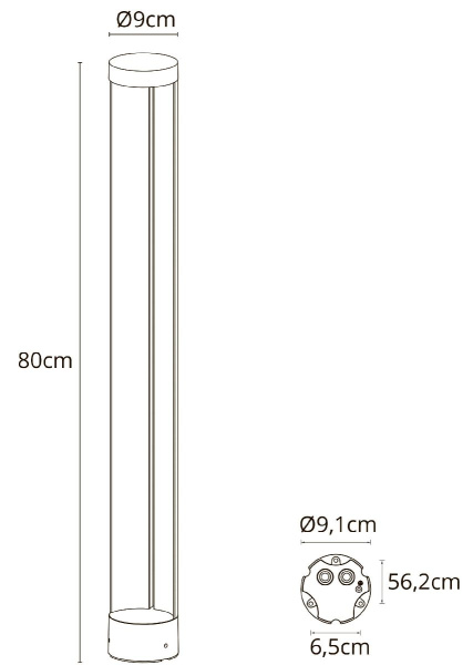 Ландшафтный светильник Arte Lamp New York A1680PA-1BK