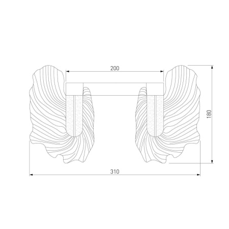 Настенный светодиодный светильник Bogates Farfalla 90377/1