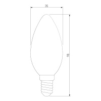 Лампа светодиодная филаментная Elektrostandard BLE1409 E14 9W 3300K прозрачная 4690389150678