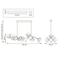 Подвесная люстра Lightstar Ceramo BW 799087