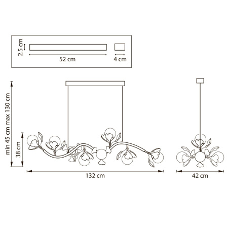 Подвесная люстра Lightstar Ceramo BW 799087