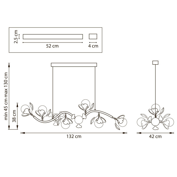 Подвесная люстра Lightstar Ceramo BW 799087