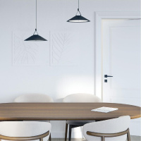 Трековый однофазный светильник Denkirs Belty Flow DK5565-BK