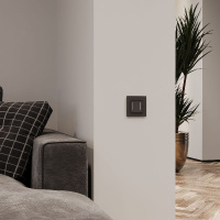 Сенсорный выключатель двухклавишный с подсветкой Werkel 4690389198052 W4522008 a063602