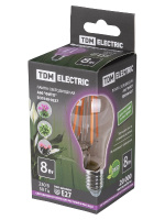 Лампа светодиодная для растений TDM Electric E27 8W прозрачная SQ0340-0237