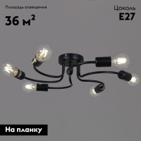 Потолочная люстра Reluce 01735-0.3-06 BK