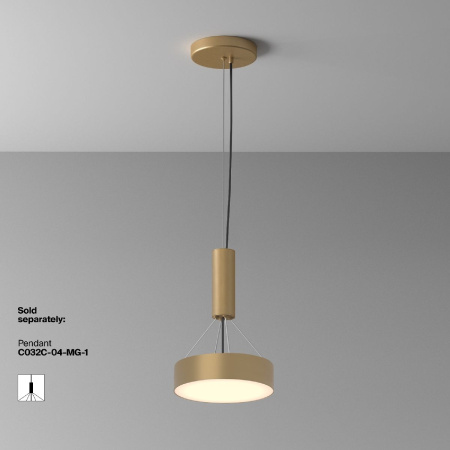 Накладной светильник Maytoni Zon C032CL-24W3K-RD-MG