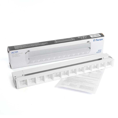 Трековый светодиодный светильник Feron AL131 48377