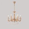 Подвесная люстра Crystal Lux ELIZABETH SP6 BRASS
