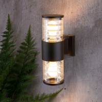 Уличный настенный светильник 1407 Techno черный Elektrostandard