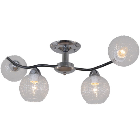 Потолочная люстра Reluce 07624-0.3-04 CR+BK