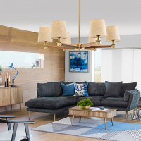 Люстра на штанге ImperiumLoft Stavra Jorgenson Beige/Light Wood 203573-26