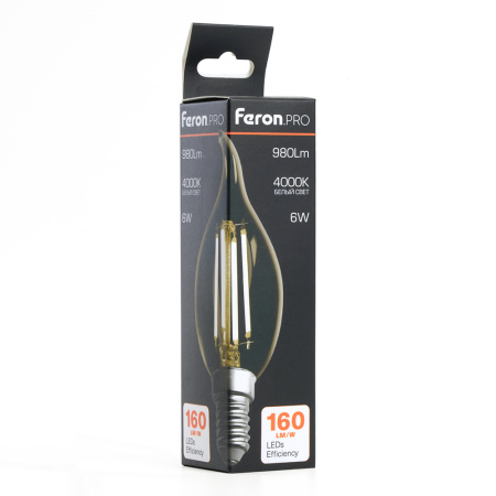 Лампа светодиодная Feron LB-1216 E14 6W 4000K 51263