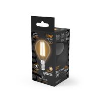 Лампа светодиодная Gauss Filament E14 13W 2700K 105801113