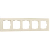 Рамка на 5 постов (молочный, стекло) W0051141 Werkel