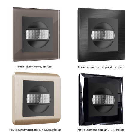 Датчик движения Werkel черный W1155108