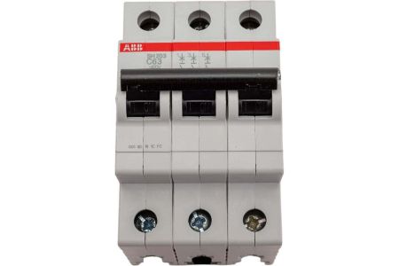 Автоматический выключатель ABB SH203 3-полюсный C63 6кА