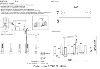 Подвесная люстра Crystal Lux OTONO SP10 L980 BLACK CHROMIUM/TRANSPARENTE