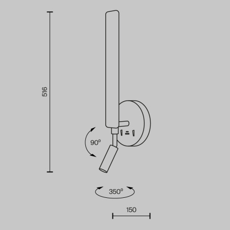Настенный светильник Maytoni Combo MOD214WL-L8W3K1