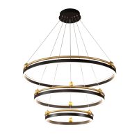 Подвесная люстра Crystal Lux FERNANDO SP158W LED BLACK/GOLD