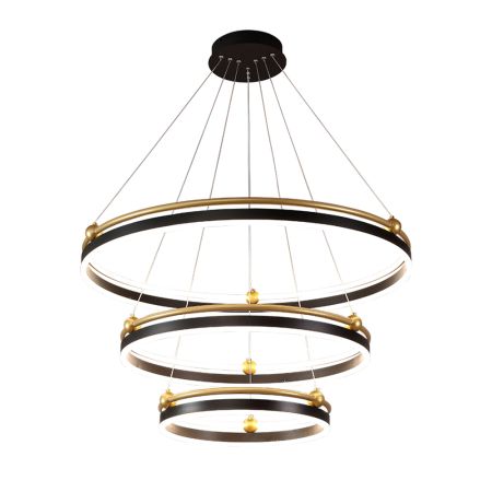 Подвесная люстра Crystal Lux FERNANDO SP158W LED BLACK/GOLD