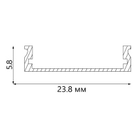 Профиль алюминиевый круглый Feron CAB283 10302