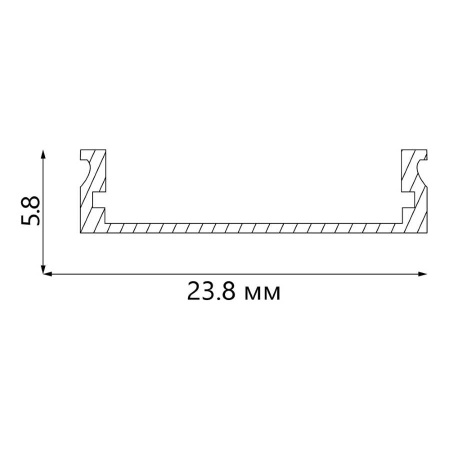Профиль алюминиевый круглый Feron CAB283 10302