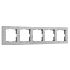 Рамка Werkel Hammer на 5 постов серебряный W0052406
