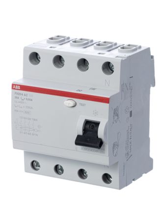 УЗО ABB FH204 4P 25A 30mA AC