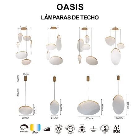Подвесной светильник Mantra Oasis 9644