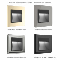 Встраиваемая LED подсветка Werkel черный WL08-BL-01-LED