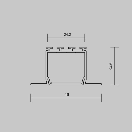 Алюминиевый встраиваемый профиль Maytoni 632001