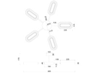 Потолочная люстра Arte Lamp Ovale A2489PL-5GO