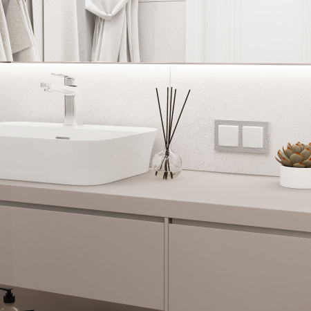 Рамка Werkel Hammer на 2 поста серебряный W0022406