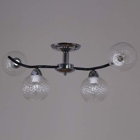 Потолочная люстра Reluce 07624-0.3-04 CR+BK