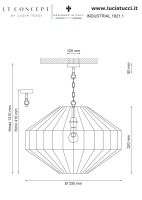 Подвесной светильник Lucia Tucci Industrial 1821.1