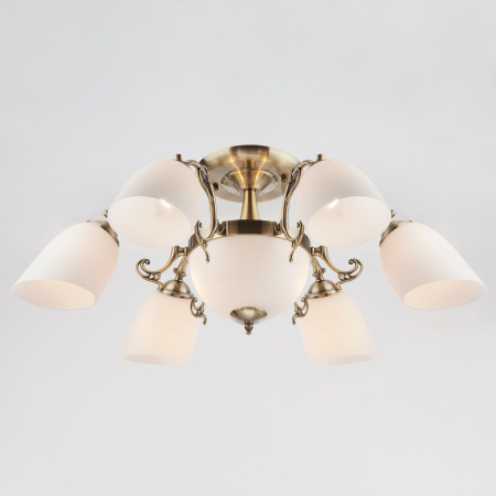 Потолочная люстра Eurosvet 22010/6+2 античная бронза