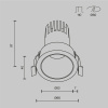 Встраиваемый светильник Maytoni Technical Dip DL116-10W-3K-B