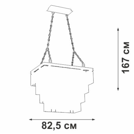 Каскадная люстра Vitaluce V5312-1/20