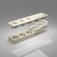 Коробка для накладного монтажа Werkel слоновая кость W8000003