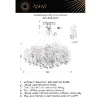 Подвесная люстра Aployt Danusia APL.846.03.13