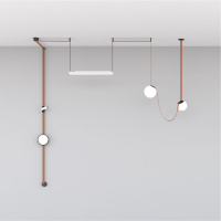 Трековый однофазный светильник Denkirs Belty Flow DK5567-BK